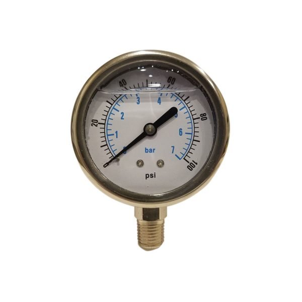 ALL 304 Liquid Filled Pressure Gauge WOG