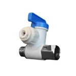 3/8″ FNPT x 3/8″ MNPT x 1/4″ PTC Angle Stop Adapter Valve - Acetal