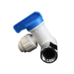 3/8″ FNPT x 3/8″ MNPT x 1/4″ PTC Angle Stop Adapter Valve - Acetal