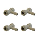 1/4″ PTC x 1/4″ PTC x 1/4″ Tube Stem Branch Stem Tee - Acetal