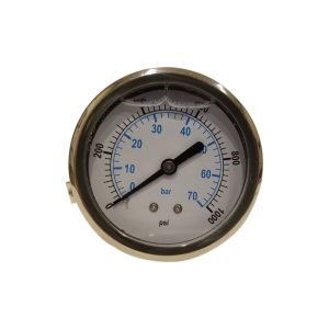 ALL Stainless Steel 304 Liquid Filled Pressure Gauge WOG 0-1000-1