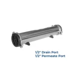 4″x21″ RO Membrane Housing Stainless Steel Pressure Vessel 4021 Ports 1/2″x1/2″