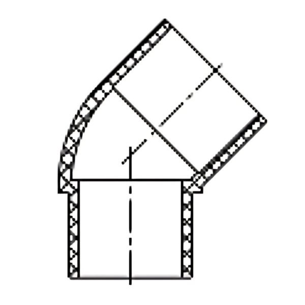 Coastal Water Filters 45 Degree Street Elbow Regular Plumbing Applications