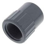Coastal Water Filters Female Thread Adapter, Home Sewer Plumbing Water Line | Black