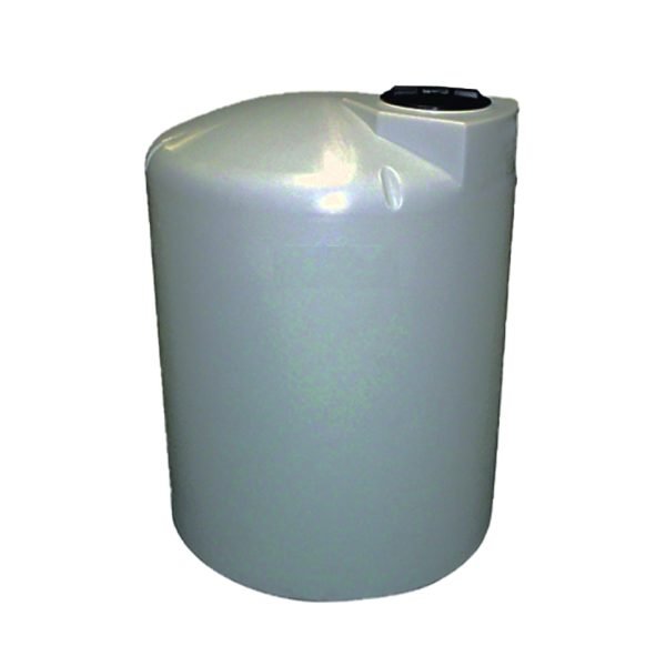 Coastal Water Filters 525 Gallon Vertical Water Storage Tank (48" Diameter x 77.50" Height w/ 1.25" Bulkhead, NON-VENTED Lid - 16" | Gray (Peabody)