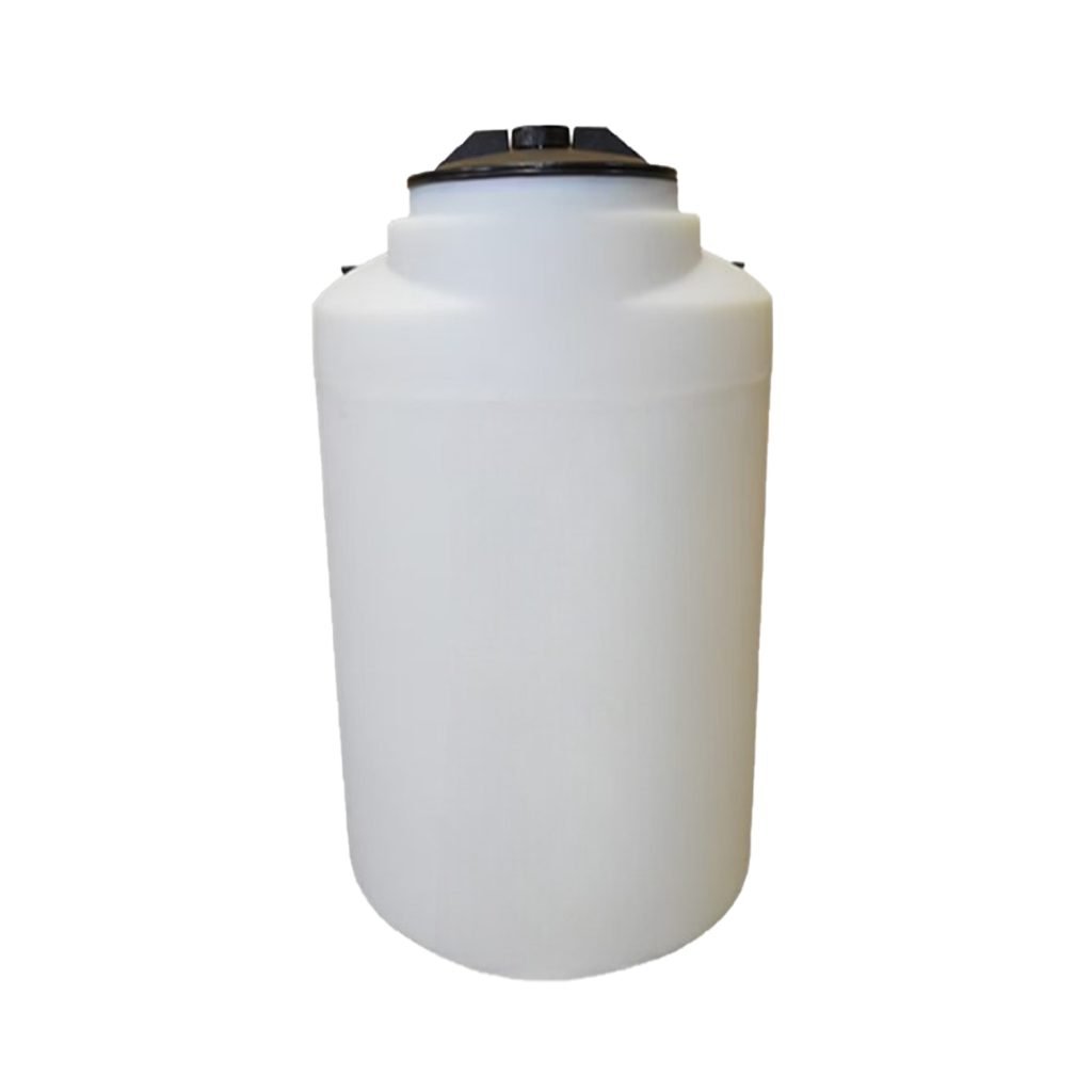 Peabody 525 Gallon Vertical Water Storage Tanks for Efficient Water Flow With 1.25" Bulkhead, NON-VENTED Lid - 16", 48" Diameter x 82" Height | Natural