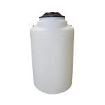 Peabody 525 Gallon Vertical Water Storage Tanks for Efficient Water Flow With 1.25" Bulkhead, NON-VENTED Lid - 16", 48" Diameter x 82" Height | Natural