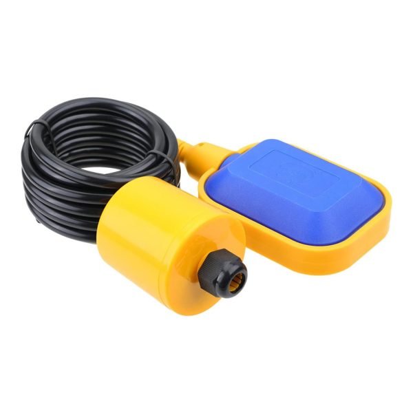 Ozmosis OZ-FL HD Fill Float Switch w/ 230v Plug -Yellow - Normally Closed - Fluid Level Controller - 3M (10ft) 14AWG Up Float