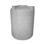 Peabody Vertical Water Storage Tank for Efficient Water Flow With 2" Bulkhead, Lid - 16", 64" Diameter x 82" Height, 1000 Gallons | Gray