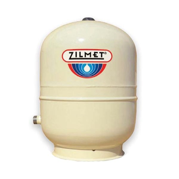 Zilmet 132.1 Gal (500 liter) Hydro-Plus Vertical Well Tanks for Plumbing Improvement with Tan Side Connection,1.25" NPT