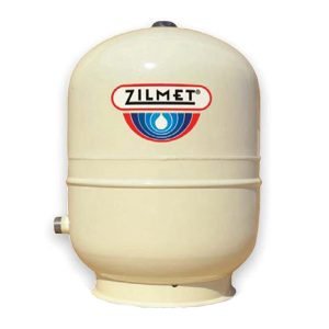 Zilmet 158.5 Gal (600 liter) Hydro-Plus Vertical Well Tanks for Plumbing Improvement with Tan Side Connection,1.25″ NPT