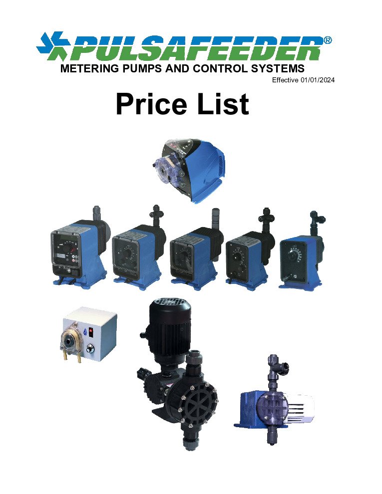 thumbnail of PulsaFeeder – Metering Pumps – Price List 2024